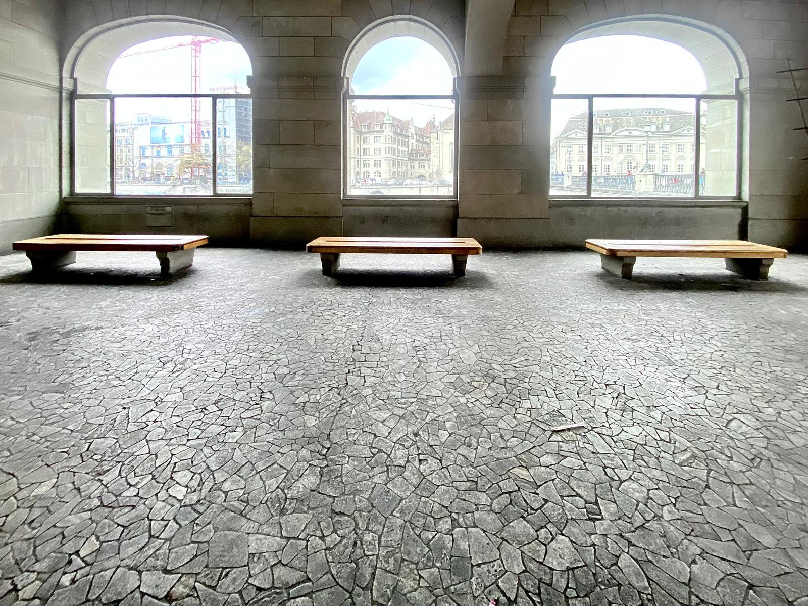 Helmhaus Halle wird bankhalle 